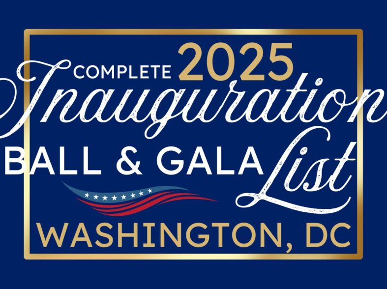 Inauguration Inaugural Washington DC ball gala balls gala state society trump 2025