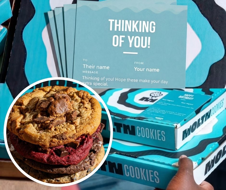 MOLTN same day warm cookie gifting